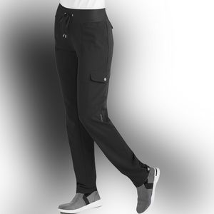 Healing Hands Black Jogger Women’s Scrub Pants Size Small